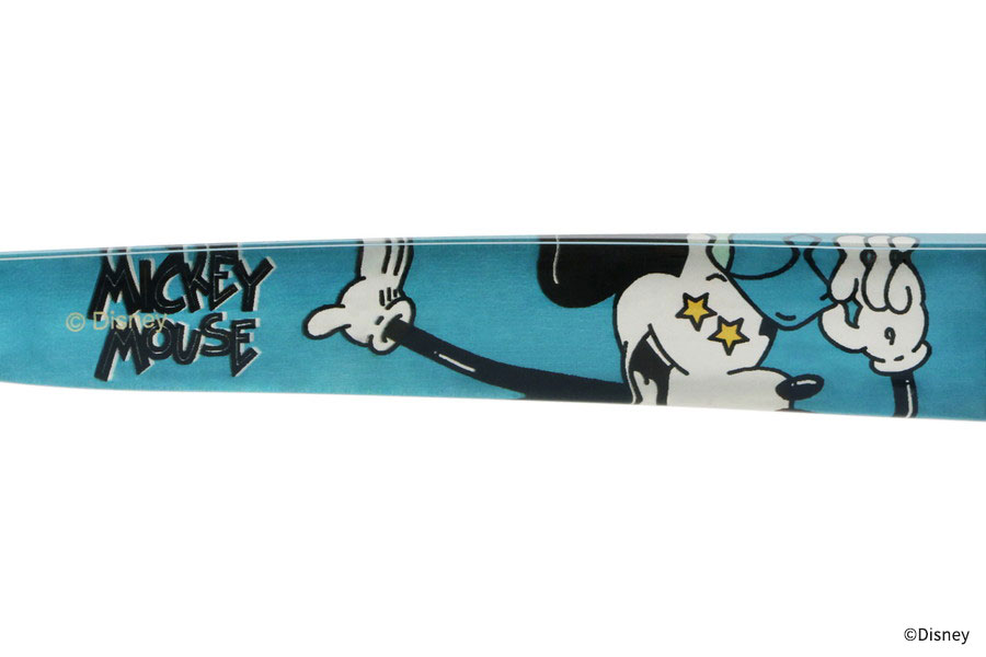 テンプルの内側にミッキー