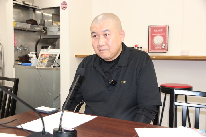 「白川台一貫楼」（三木市）の店長・宮下正雄さん