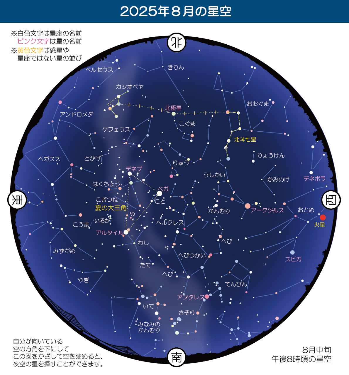 夏休みは星空観察！惑星と月 そしてペルセウス座流星群 肉眼でも大丈夫