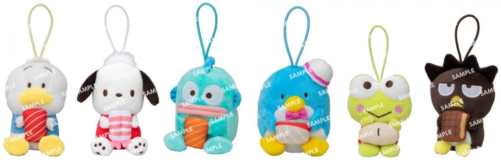 【前半：7月23日（水）～】コラボ限定マスコット（全6種）イメージ　(C)2025 SANRIO CO., LTD. APPROVAL NO. L660170