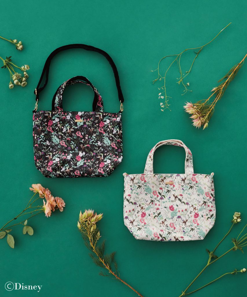 「Bambi/リバーシブル2Wayトート」（カラー：Light Pink/Black　9900円）リバーシブル