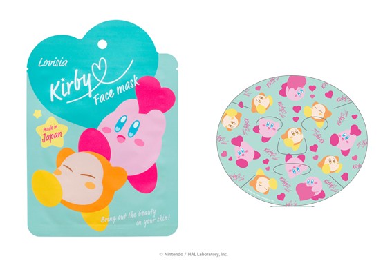 「Lovisia 星のカービィ フェイスマスク」総柄（495円）
