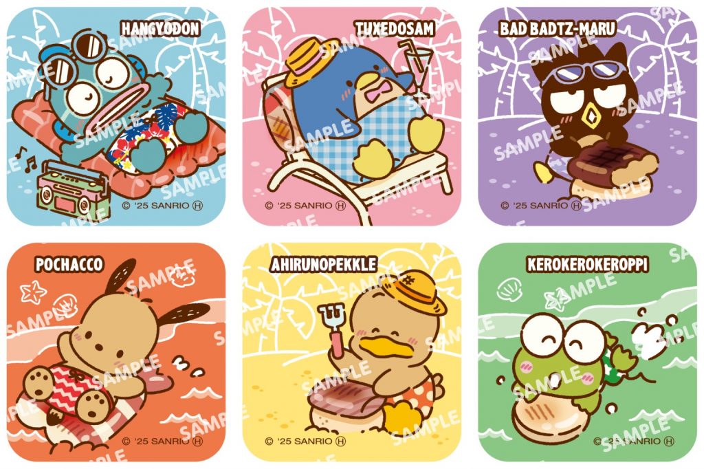 コラボ限定ステッカー(後半:全6種)イメージ (C)2025 SANRIO CO., LTD. APPROVAL NO. L660170