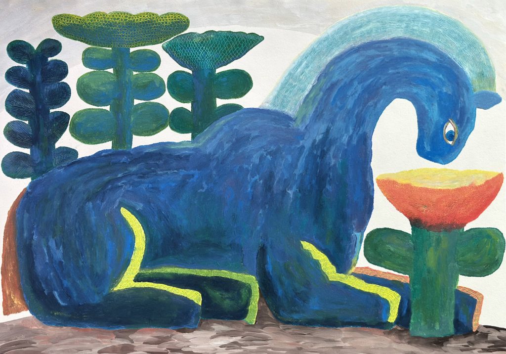 うめだ よしの（日本）『花といっしょ』