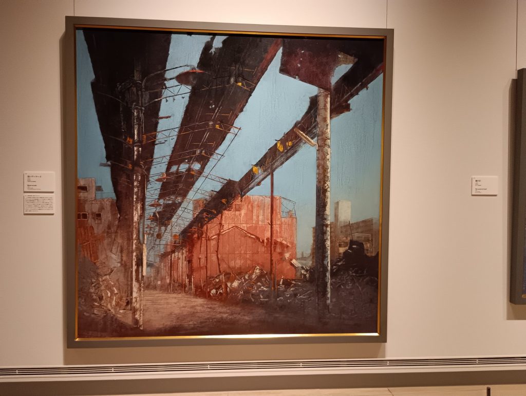 『黒いアーケード』平成7年(1995）　紙本着色　京都国立近代美術館蔵