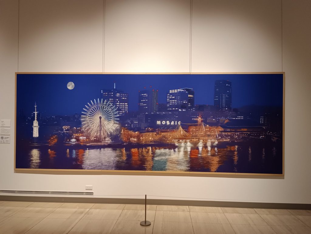 『輝く街』平成11年(1999)　紙本着色　神戸ゆかりの美術館蔵