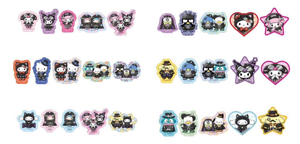 ステッカーSET賞（全6種）　(C)2025 SANRIO CO., LTD. APPROVAL NO. E25080701