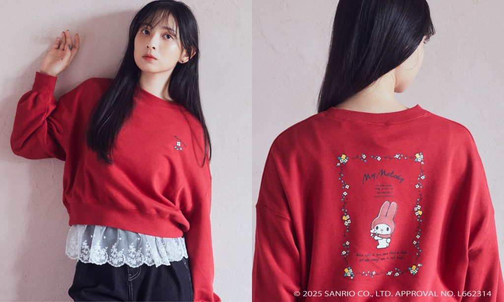 「マイメロディ&クロミ/earth レトロアートスウェット」（4999円）