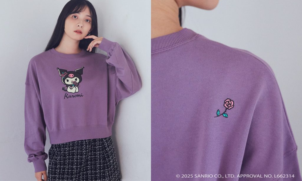 「マイメロディ&クロミ/earth レトロアートスウェット」（4999円）