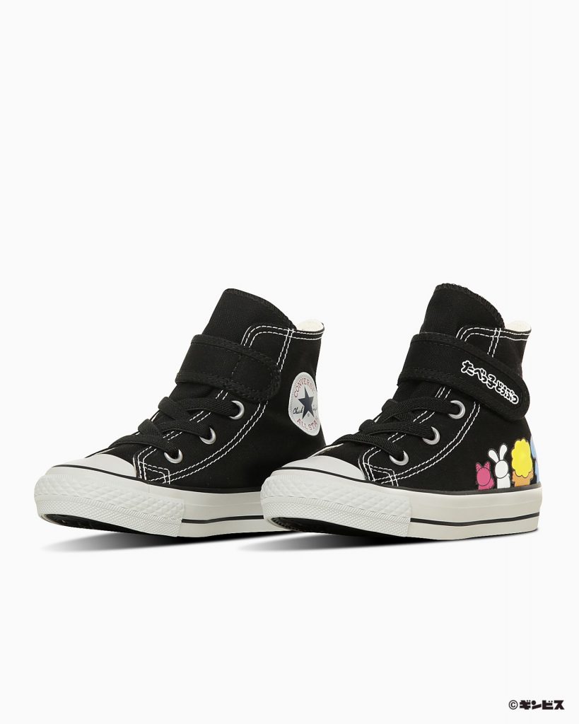 「CHILD ALL STAR V-1 HI / TABEKKO DOUBUTSU」（カラー：ブラック　サイズ展開：15.0～22.0cm　ハーフサイズなし　7480円）