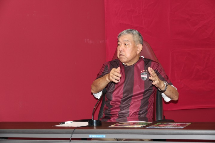 ヴィッセル神戸海岸線地域後援会の会長、三橋敏弘さん