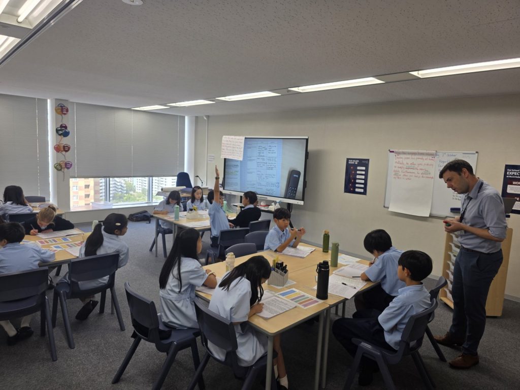 授業の様子　画像提供：NLCS Kobe