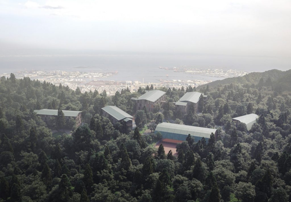 2028年、六甲山に完成予定の新校舎イメージ