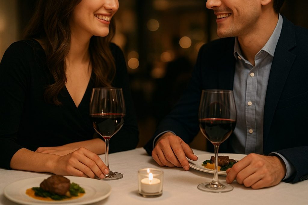 付き合うなら、「食」と「服」の趣味どっちが同じ方がいい？　イメージ（※生成AIで作成）