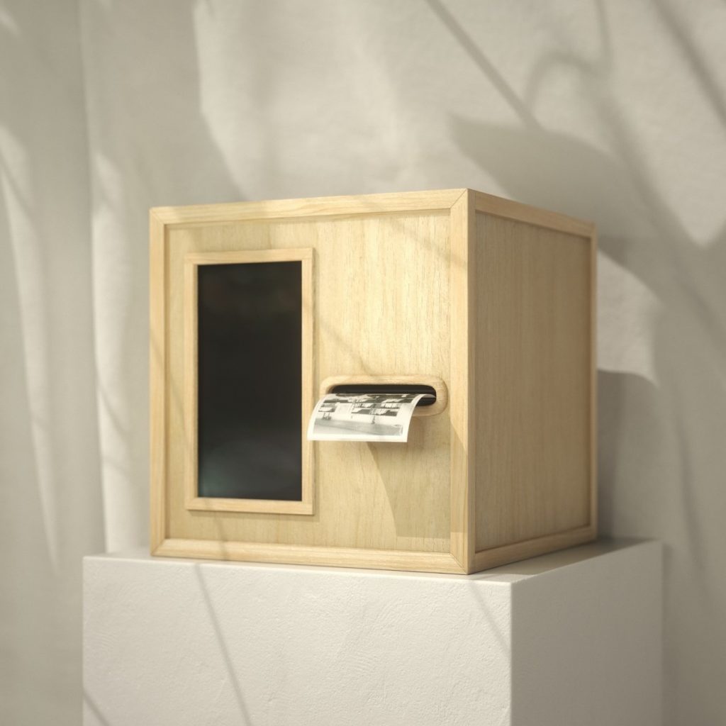 「tiny tiny」　ルミネスト新宿店限定のレシート撮影機