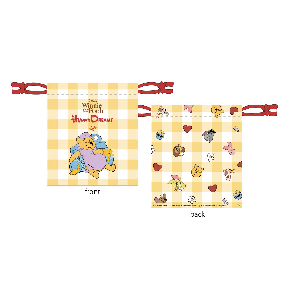 巾着（1540円）　(C)Disney. Based on the "Winnie the Pooh" works by A.A. Milne and E.H. Shepard.