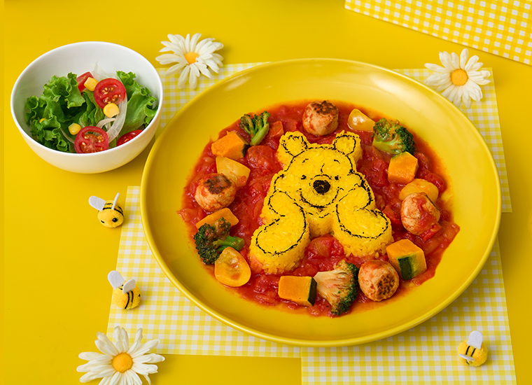 ごきげん♪ミートボールライス（1890円）　(C)Disney. Based on the "Winnie the Pooh" works by A.A. Milne and E.H. Shepard.