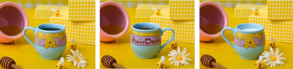 ホットコーヒー、ホットティー、ホットミルク（各790円）　(C)Disney. Based on the "Winnie the Pooh" works by A.A. Milne and E.H. Shepard.