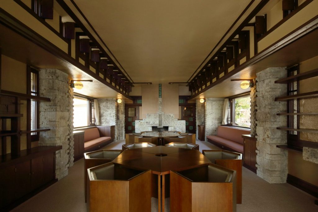 近代建築の巨匠、フランク・ロイド・ライトが設計した「ヨドコウ迎賓館」（画像提供：阪神南県民センター）