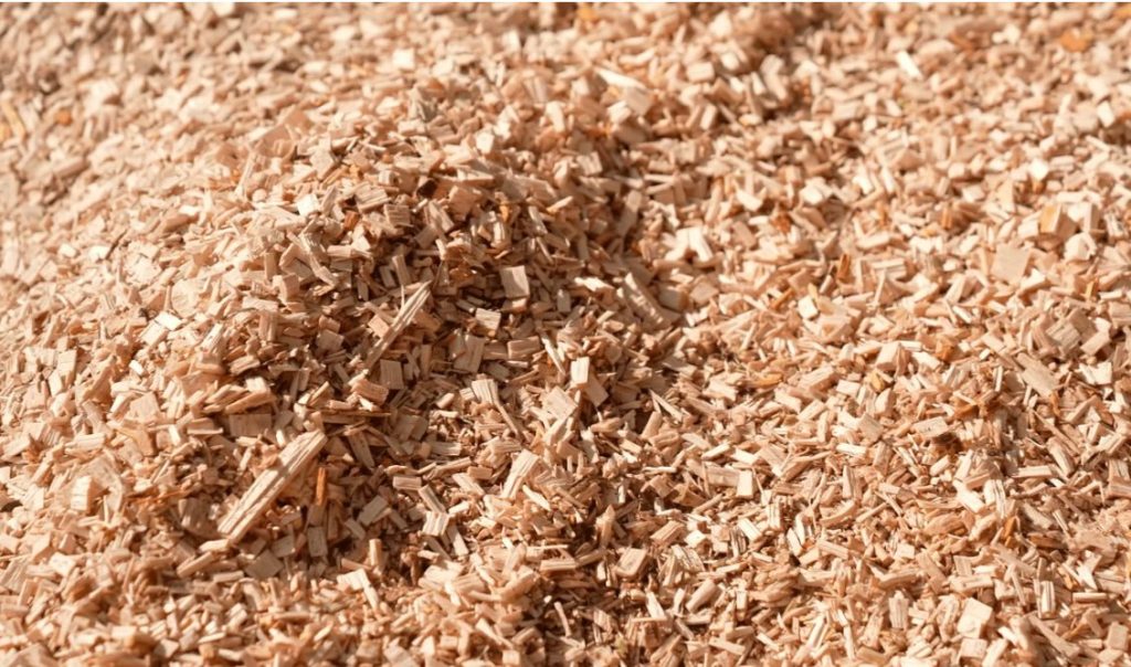 資材へと姿を変えた竹チップ　提供：未来図ファーム株式会社