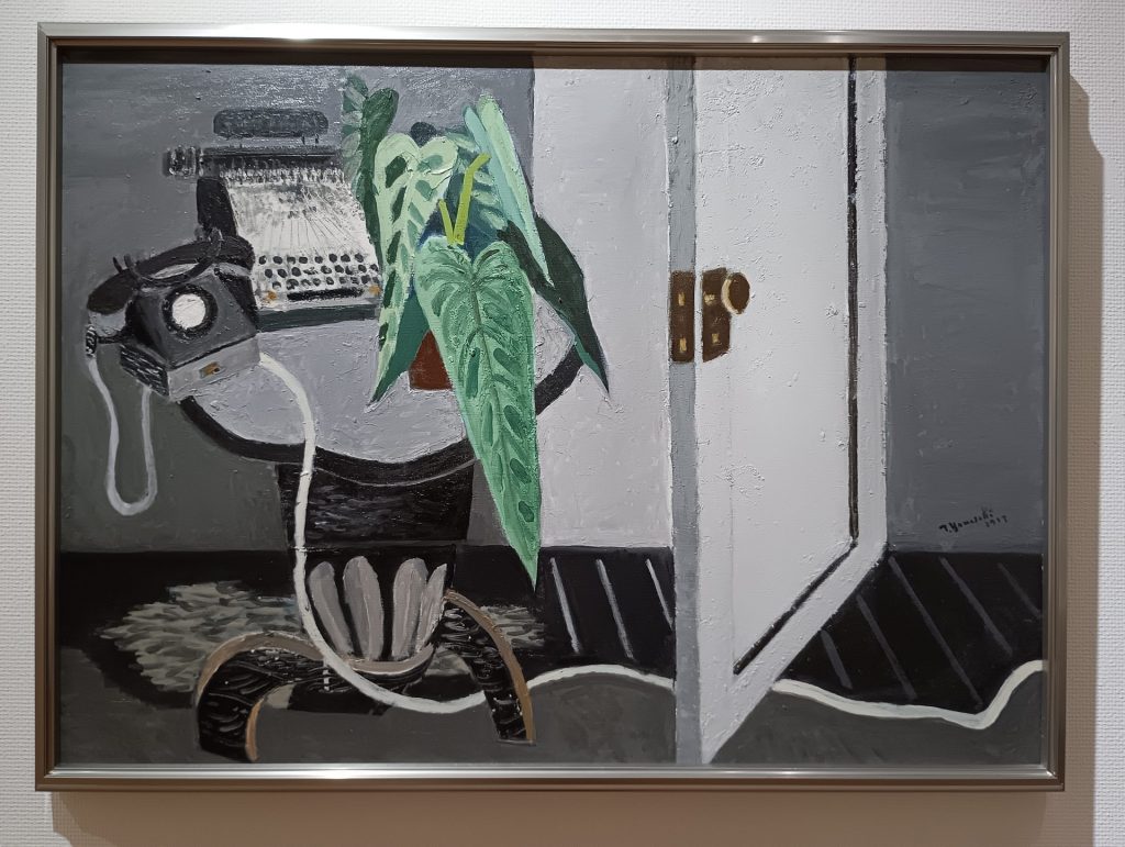 山崎隆夫「卓上の電話」1937年　油彩、カンヴァス、芦屋市立美術博物館蔵