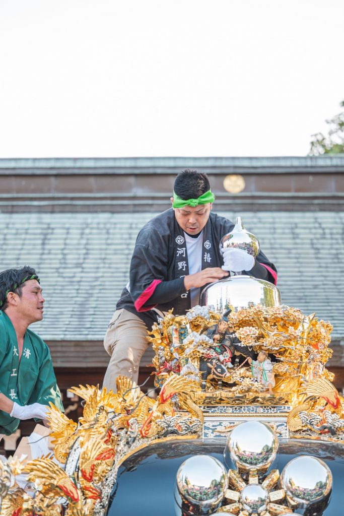 美しく細やかな細工が見て取れる　（提供：河野建設屋台製作所）