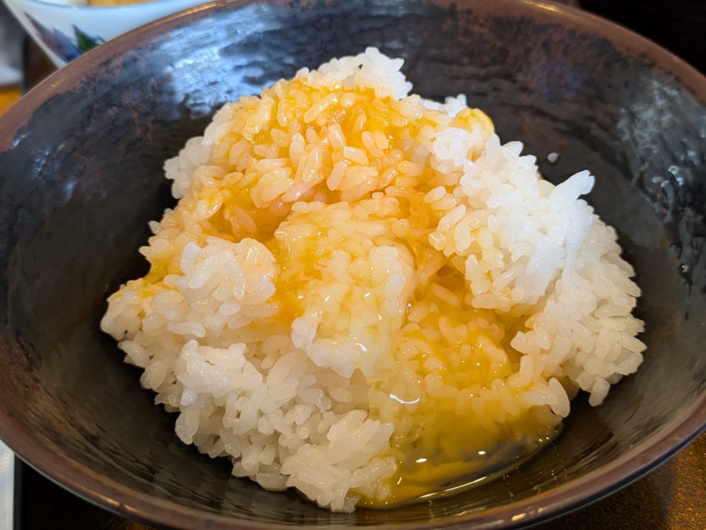 タズミの卵の卵かけご飯
