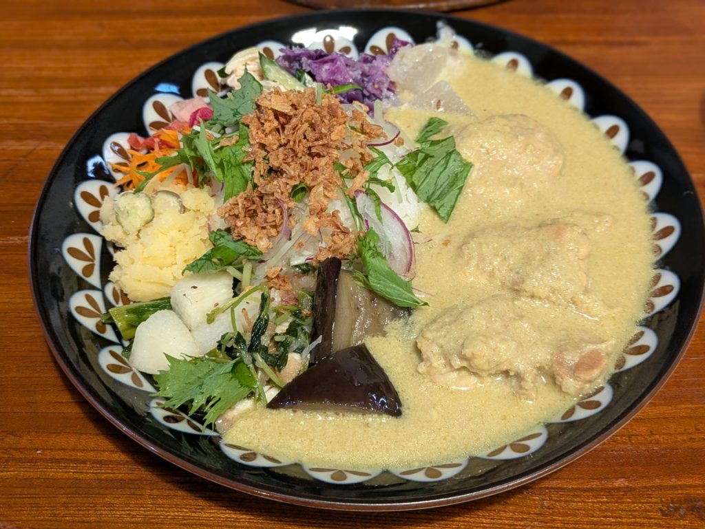 日替わりで提供されるカレー