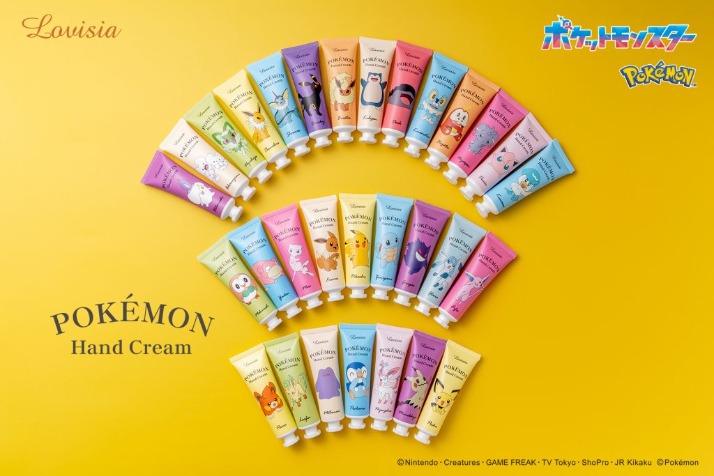 Lovisiaコスメシリーズから「ポケモンハンドクリーム」がリニューアルして登場