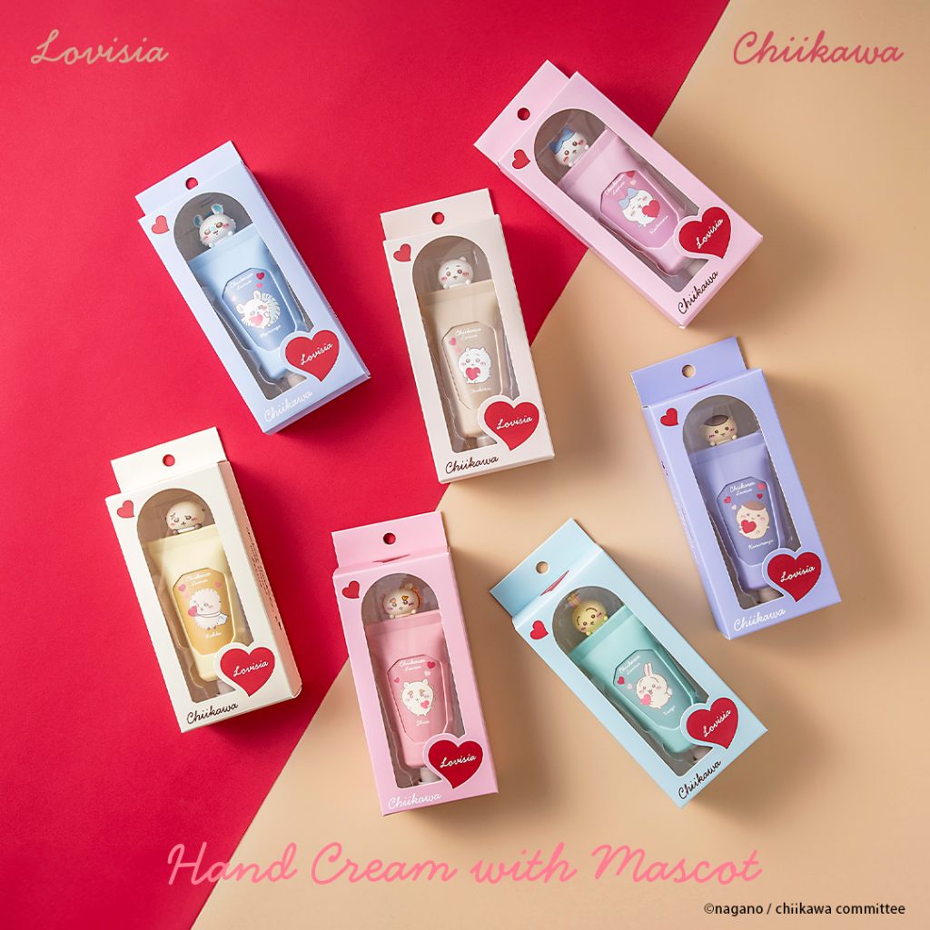 「Lovisia ちいかわマスコットハンドクリーム」（1100円）
