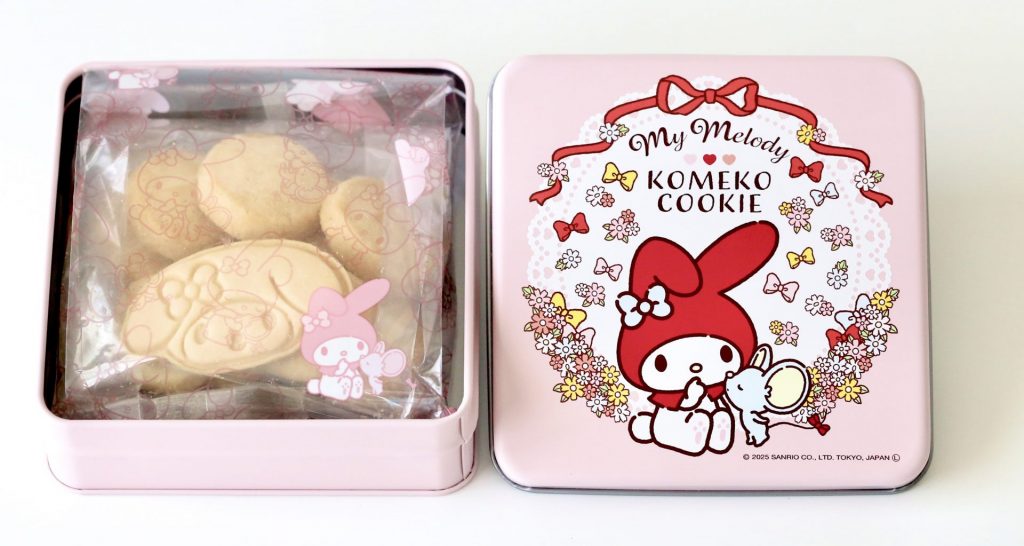 メロディアンからグルテンフリーの「マイメロディ 米粉クッキー缶」第3弾が登場 (C)2025 SANRIO CO., LTD. APPROVAL NO. L662524