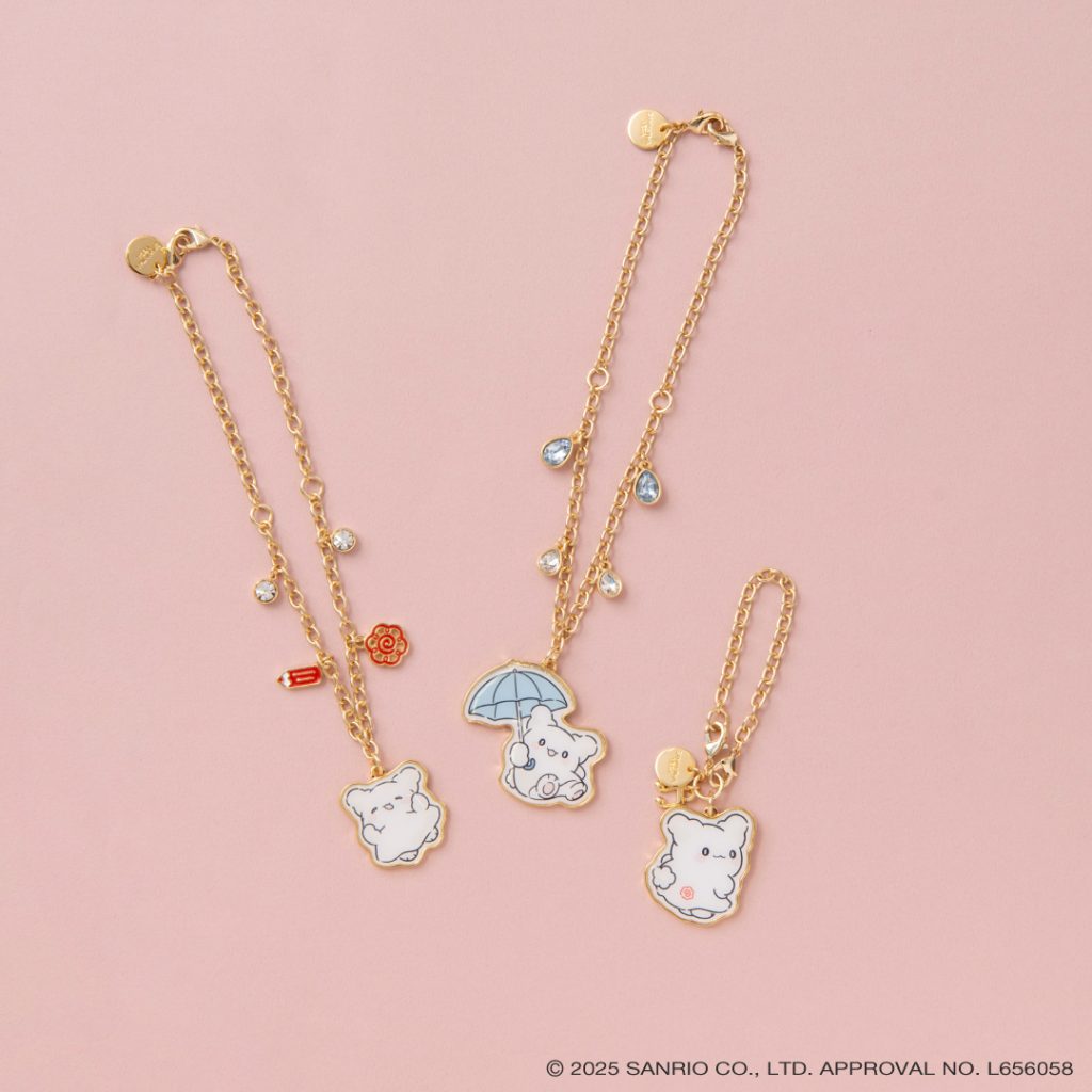 はなまるおばけコレクション「バッグチャーム」（はなまるチャーム・雨の日チャーム各5500円、音符チャーム 4400円）