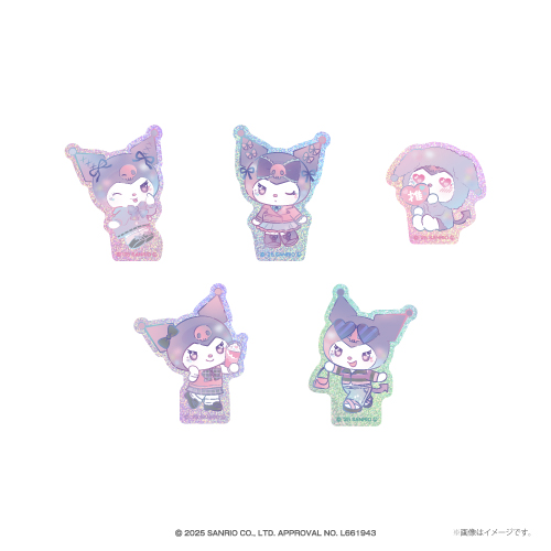 グリッターステッカー(ランダム5種 605円） (C)2025 SANRIO CO., LTD. APPROVAL NO. L661943