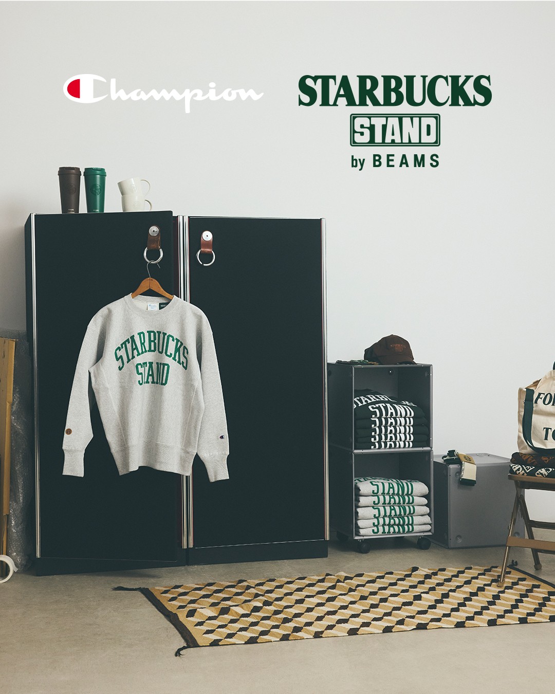 STARBUCKS STAND by BEAMS ジャカードスローケット STARBUCKS STAND by BEAMS ジャカードスローケット ブラウン|グッズ