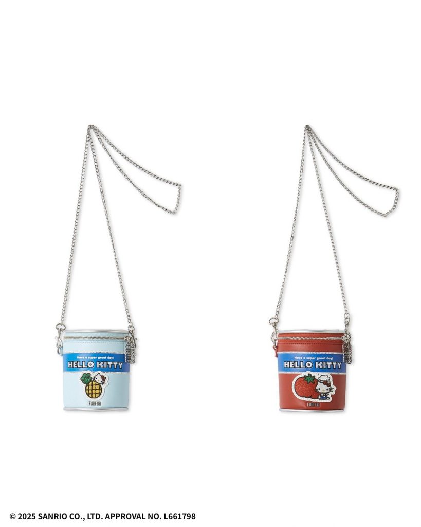 「HELLO KITTY缶詰バッグ」（カラー：SAX,RED　1万7600円）