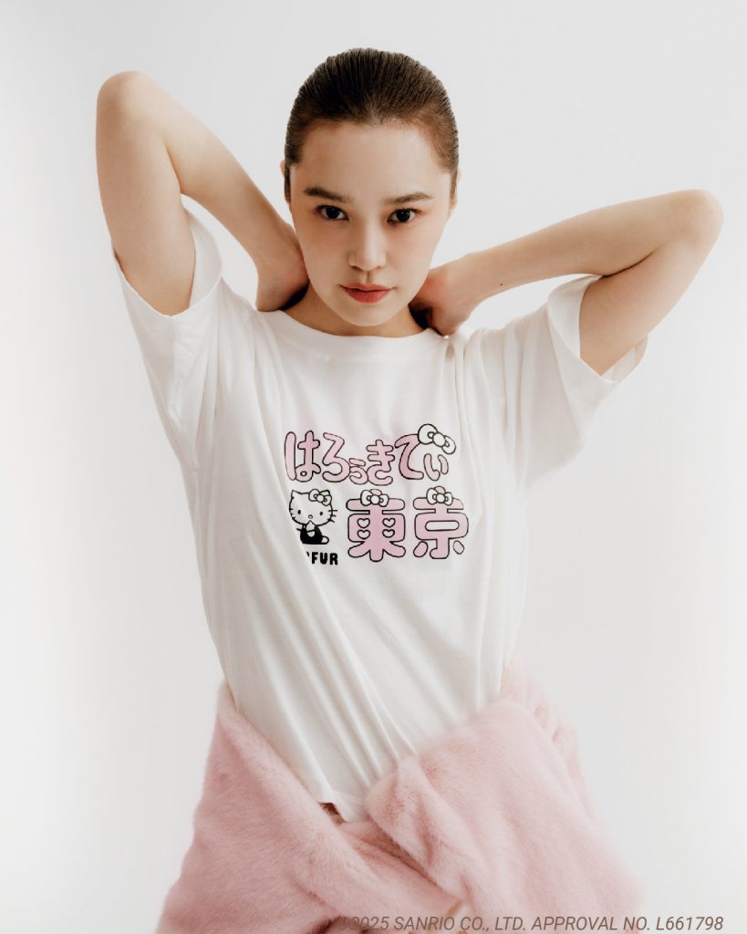 【渋谷パルコ限定】「HELLO KITTYはろぅきてぃ東京Tシャツ」（カラー：WHT,PNK,BLK　1万2100円）