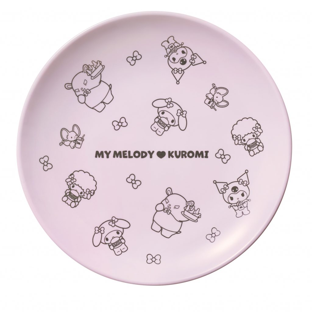 メラミンプレート（2枚セット）　(C)2025 SANRIO CO., LTD. APPROVAL NO. L662396