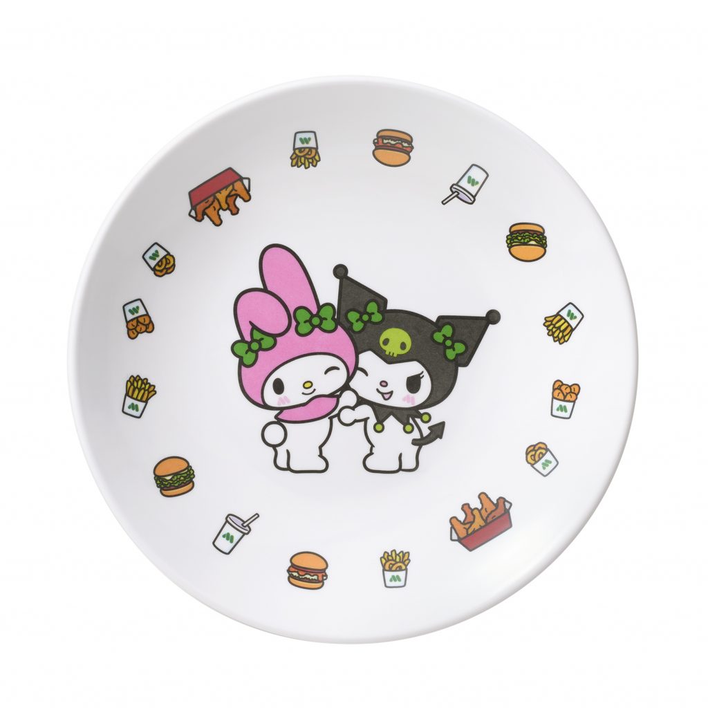 メラミンプレート（2枚セット）　(C)2025 SANRIO CO., LTD. APPROVAL NO. L662396