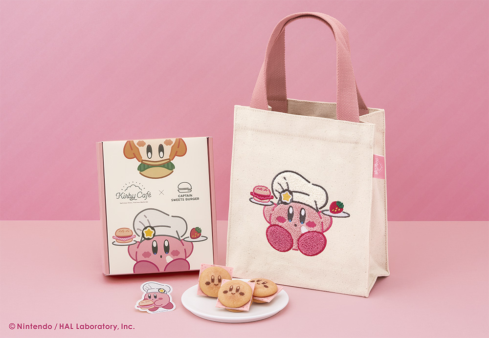 『カービィのストロベリーバーガー スクエアトートバッグセット』（3150円）　(C)Nintendo / HAL Laboratory, Inc.