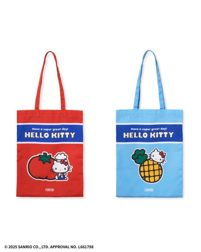 「HELLO KITTYトートバッグ」（カラー：RED,BLU　3960円）