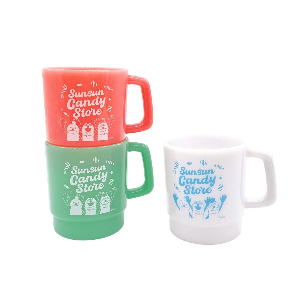 マグカップ（全3種　各770円）　(C)PUPPET SUNSUN/PS committee