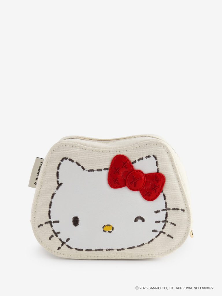 Cath Kidston × Hello Kitty フェイスキャンバスポーチ（7700円）