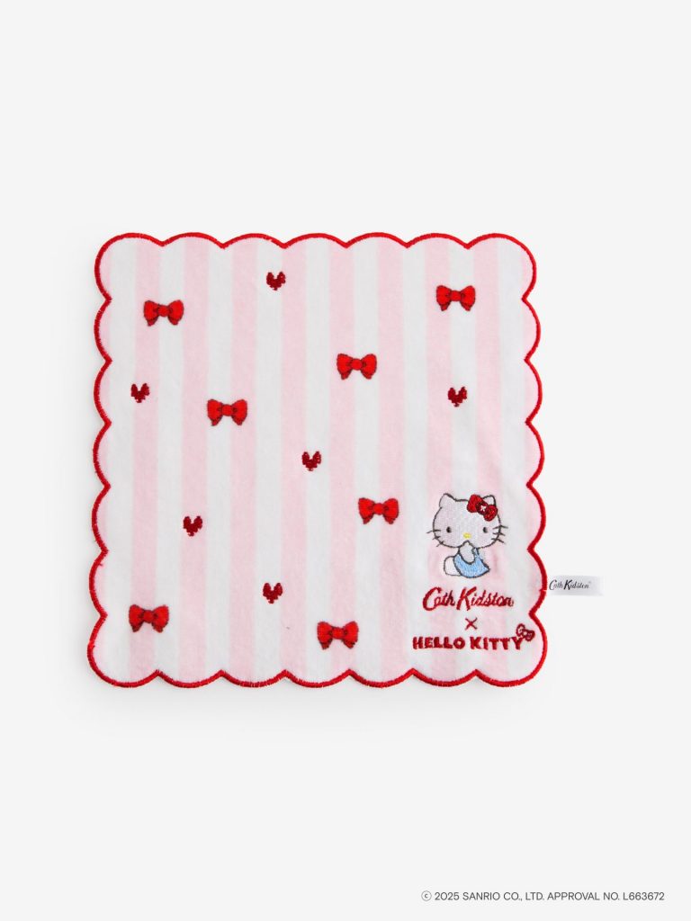 Cath Kidston × Hello Kitty タオルハンカチ Stripe（1980円）