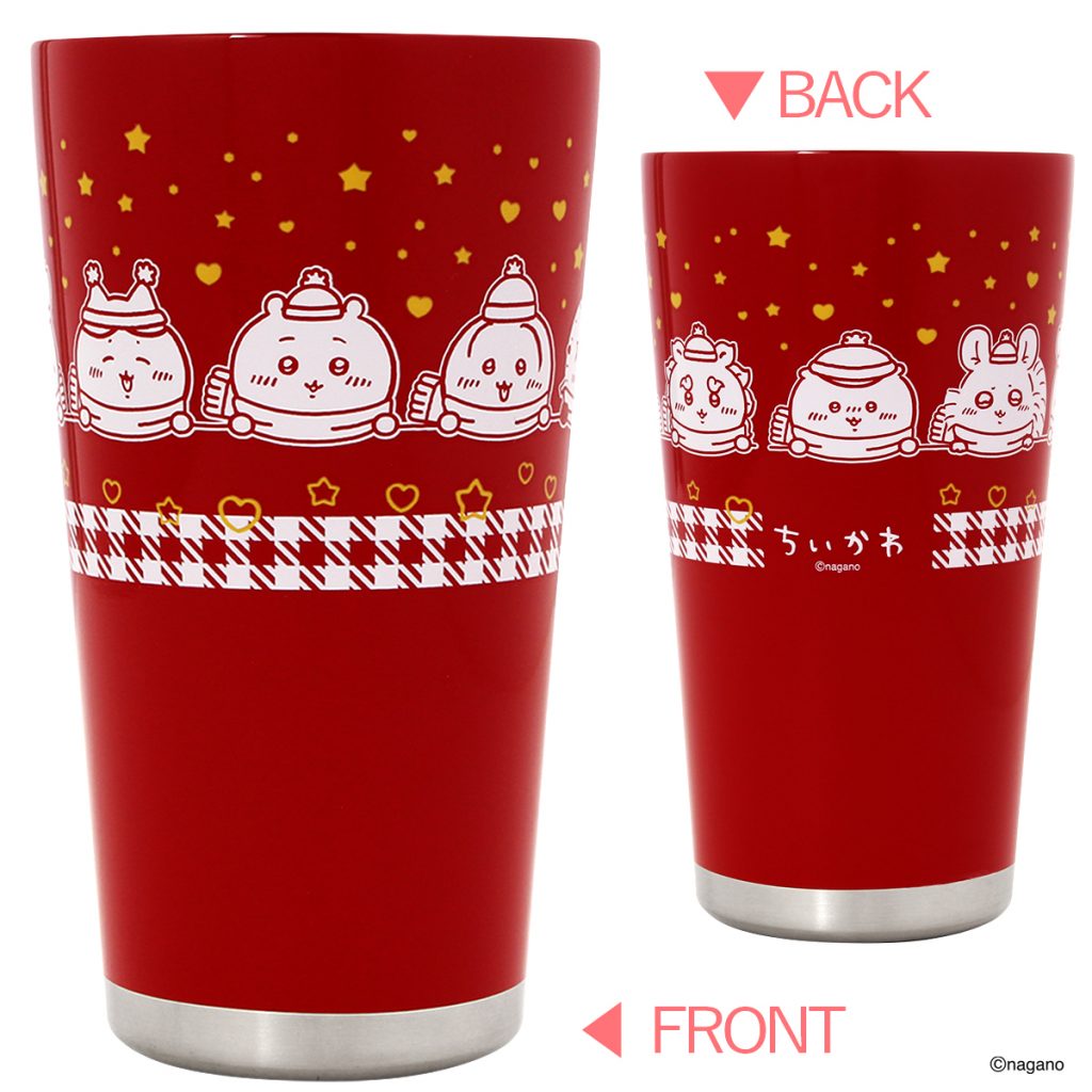 ちいかわステンレスタンブラー ウォームレッドver.（2420円）12月26日（金）発売　(C)nagano