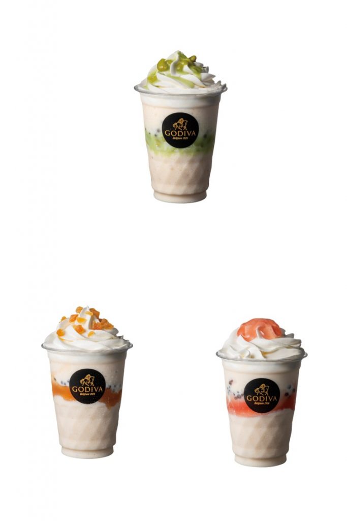 宮城「ずんだモダンショコリキサー」、山形「洋なしエレガンスショコリキサー」、福島「あかつき桃ショコリキサー」