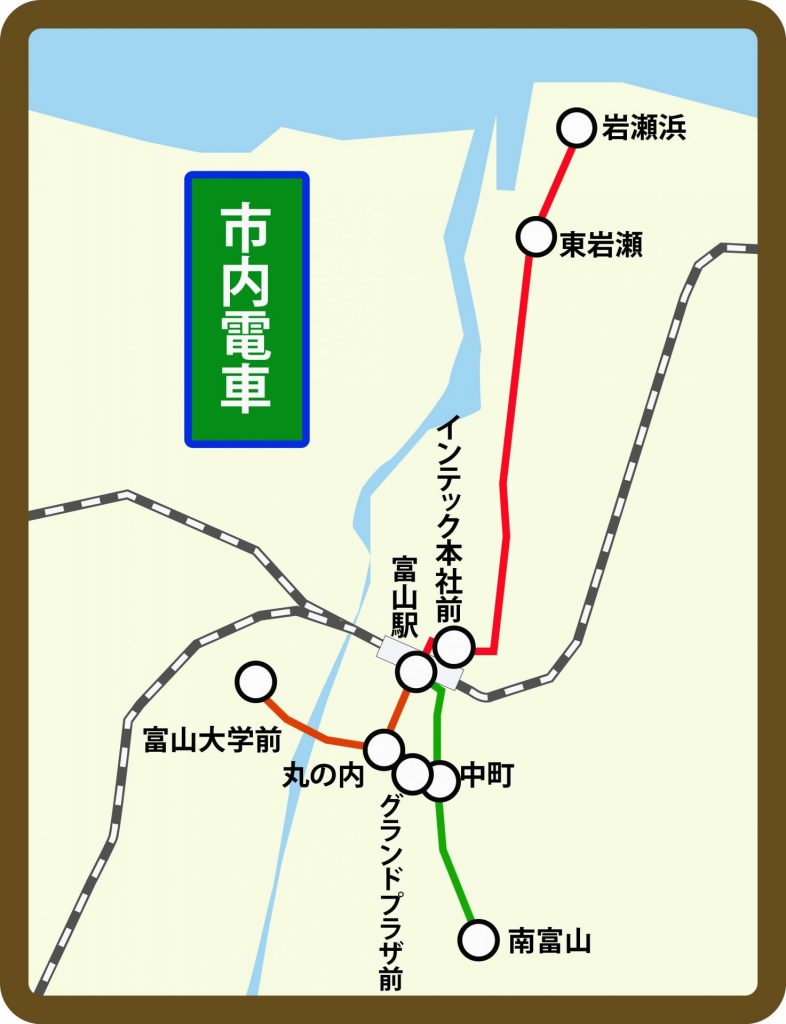 市内線路線図
