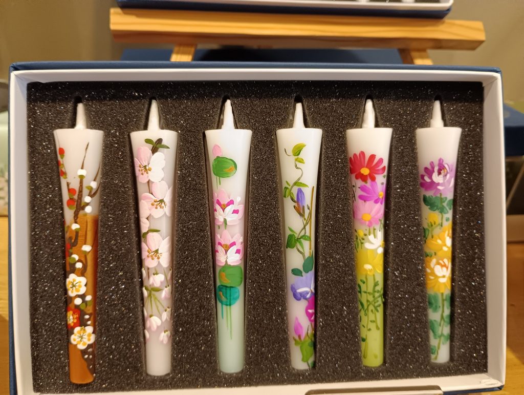 絵付き和ろうそく