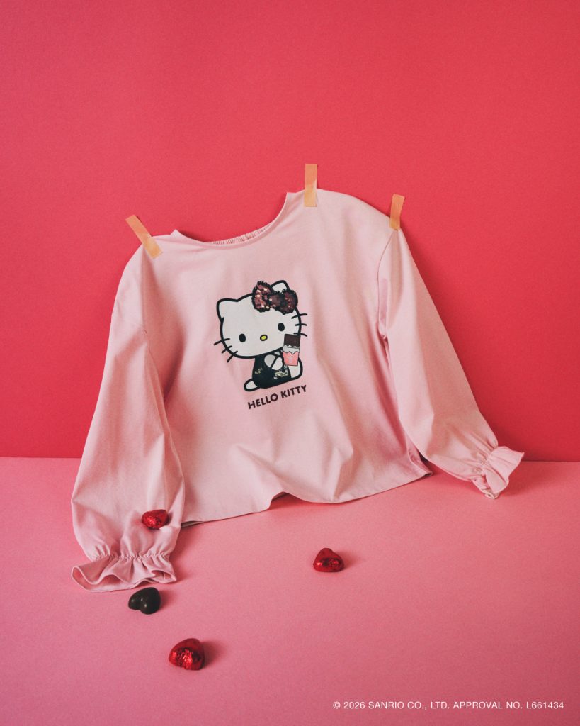 キッズサイズのロングスリーブTシャツ