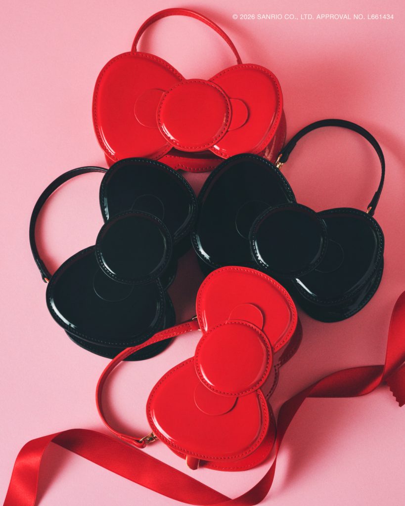 チェーンショルダーとストラップが付いた2WAY仕様のミニバッグ