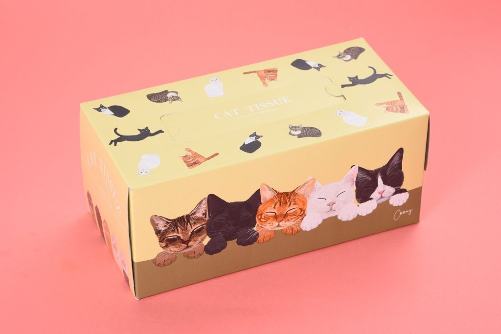 「Coonyねこティッシュ 220組」（368円）